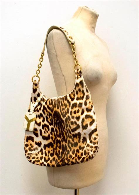 saint laurent shoulder bag leopard